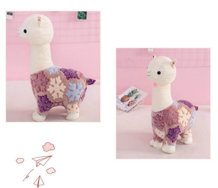 Peluche de alpaca y llama, oveja japonesa, suave y esponjoso, regalo súper kawaii para promociones. 13