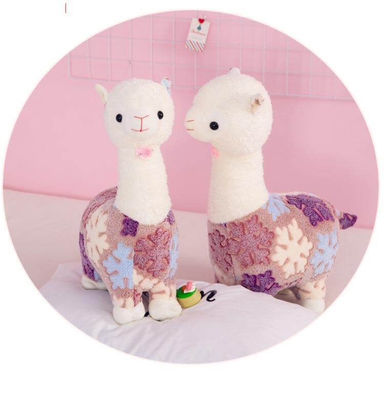 Peluche de alpaca y llama, oveja japonesa, suave y esponjoso, regalo súper kawaii para promociones. 15
