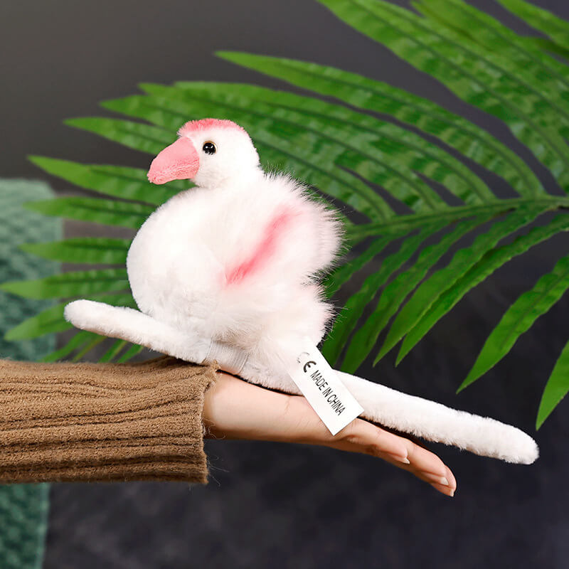 Kawaii Pink Flamingo Plush Toy Slap Snap Wrap Wristband Bracelet Lovely Bird Hand Ring Lovely Bird Hand Ring (23 cm) 8