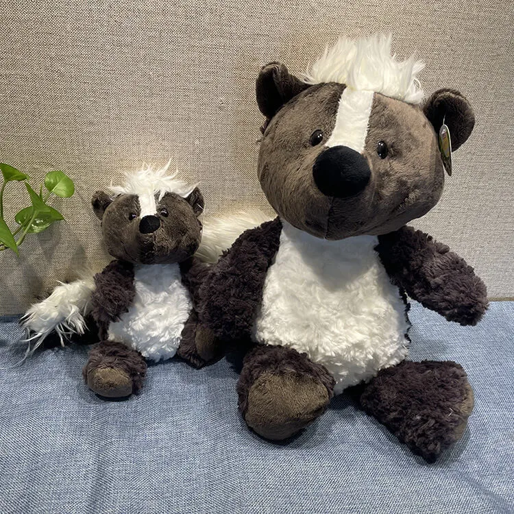 Wholesale Nici Cute Skunk Stuffed Animal Plush Toys White Back Plush Honey Badger Stuffed Children's Gifts(45CM) 1