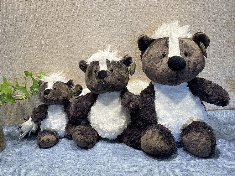 Wholesale Nici Cute Skunk Stuffed Animal Plush Toys White Back Plush Honey Badger Stuffed Children's Gifts(45CM) 8