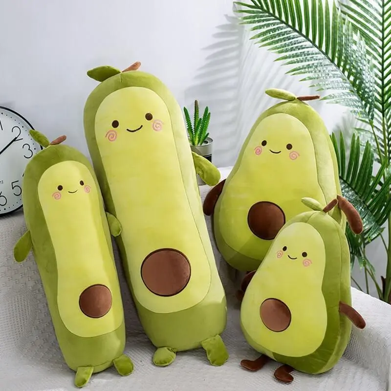Cute Avocado Plush Toy Doll Stuffed Children's Sleeping Pillow Large Doll Holiday Gift Kawaii Creative Cushion(35-90CM) 1