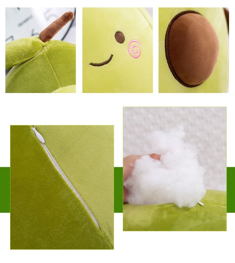 Cute Avocado Plush Toy Doll Stuffed Children's Sleeping Pillow Large Doll Holiday Gift Kawaii Creative Cushion(35-90CM) 16