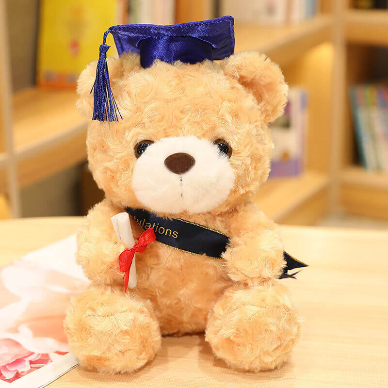 23cm Graduation Gift Dr. Bear Plush Toy  Bachelor's Cap Bear Stuffed Kawaii Animal Dolls Graduation Gifts 11