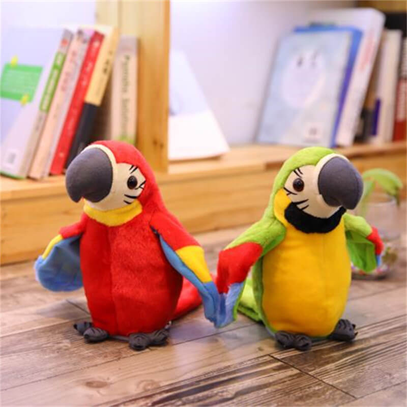 Wholesale Recorded Talking Parrot Wiggle and Flap Wings Tongue Learning Parrot Children's Electric Plush Toys(22*13cm) 9