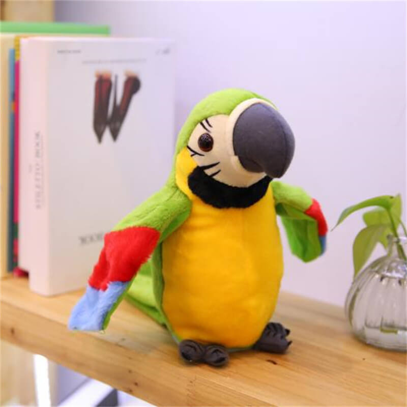 Wholesale Recorded Talking Parrot Wiggle and Flap Wings Tongue Learning Parrot Children's Electric Plush Toys(22*13cm) 11