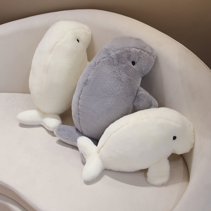 40cm/50cm Manatee Stuffed Animal  Simulation Stuffed Doll Kawaii Manatee Toy Kids Christmas Ocean Gift 8