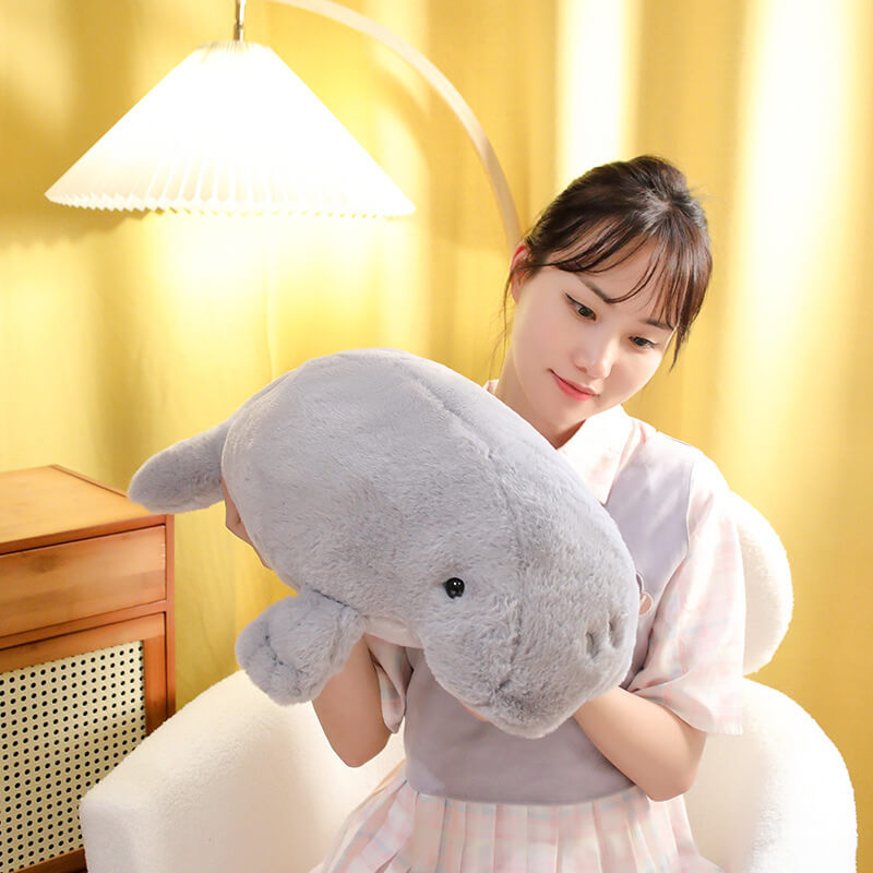 40cm/50cm Manatee Stuffed Animal  Simulation Stuffed Doll Kawaii Manatee Toy Kids Christmas Ocean Gift 13
