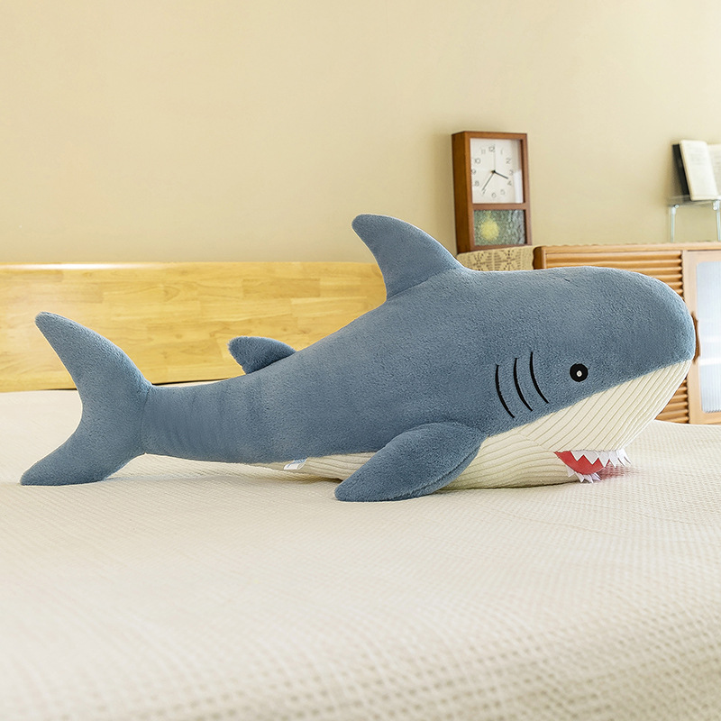 New Giant Shark Plush Toy Doll Sofa  Big Size Funny Soft Pillow Cushion Children's Toys Birthday Gift For Children 7