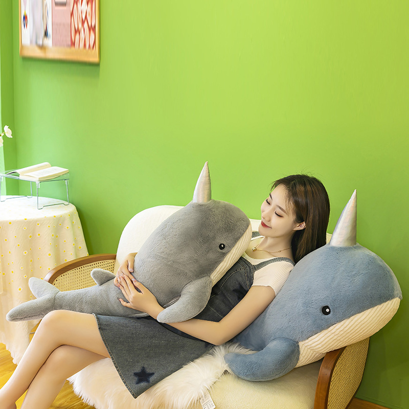 New Giant Shark Plush Toy Doll Sofa  Big Size Funny Soft Pillow Cushion Children's Toys Birthday Gift For Children 12
