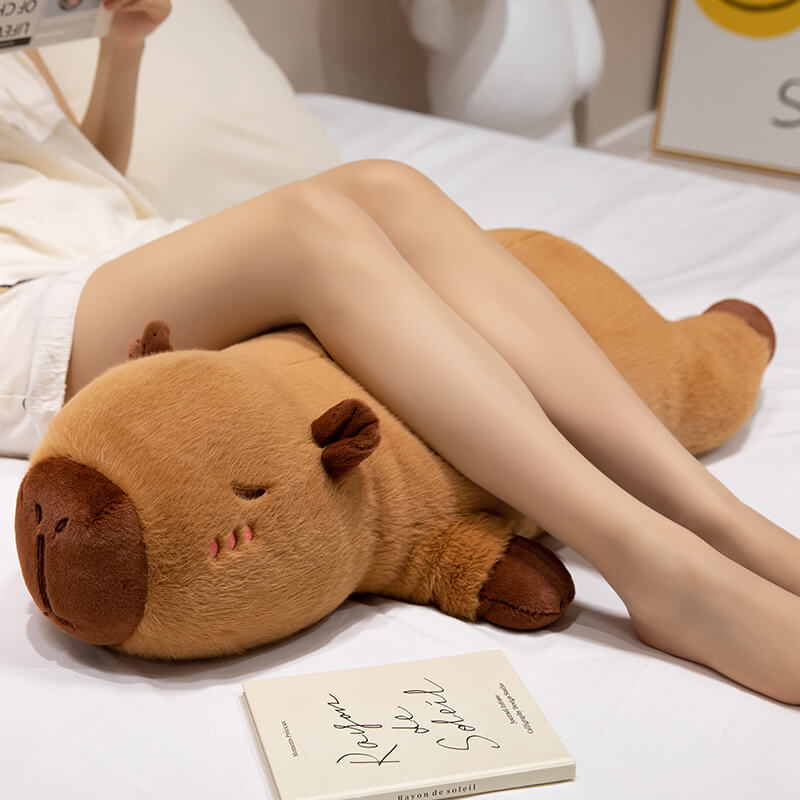 Super Soft 50-110 cm ​ Capybara Plush Toy Pillow Cartoon Stuffed Anima Sleeping Toy 10