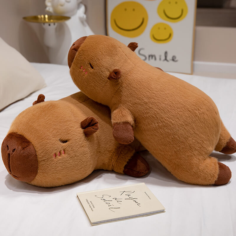 Super Soft 50-110 cm ​ Capybara Plush Toy Pillow Cartoon Stuffed Anima Sleeping Toy 9