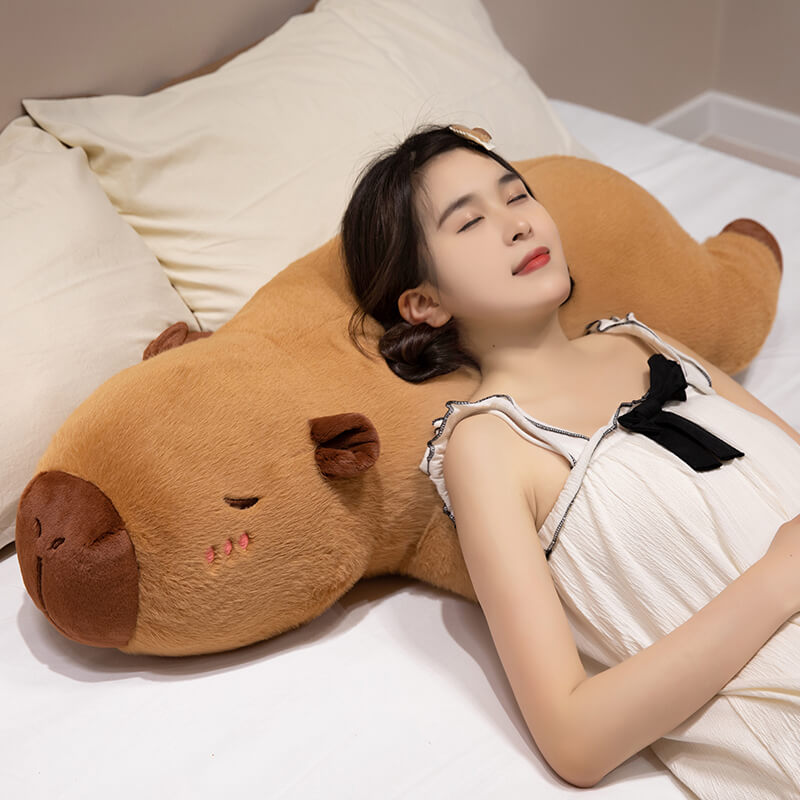 Super Soft 50-110 cm ​ Capybara Plush Toy Pillow Cartoon Stuffed Anima Sleeping Toy 14