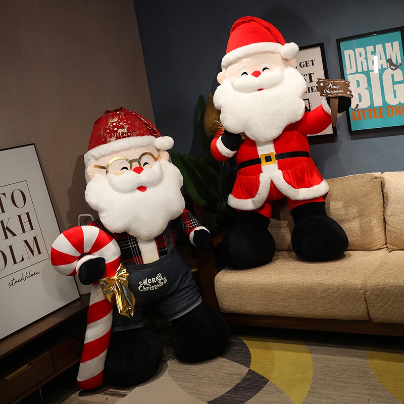 Mascot Santa Plush Toy Decoration for Christmas Large Santa Plush Children's Plush Toys 10