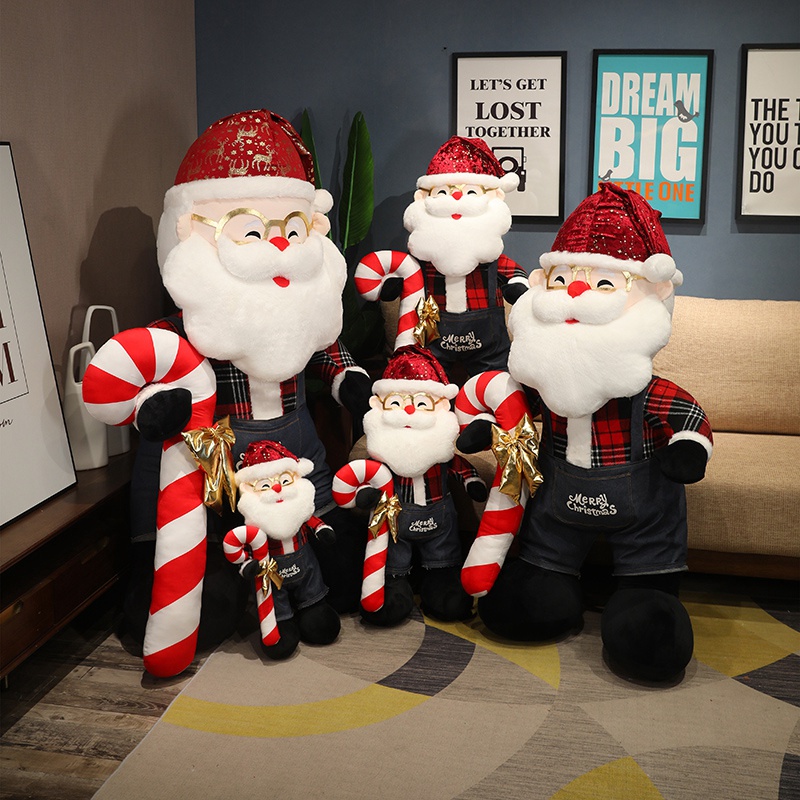 Mascot Santa Plush Toy Decoration for Christmas Large Santa Plush Children's Plush Toys 13