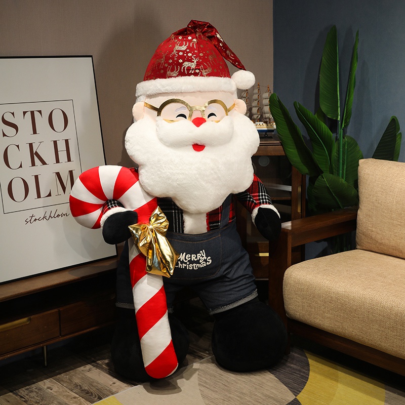 Mascot Santa Plush Toy Decoration for Christmas Large Santa Plush Children's Plush Toys 8