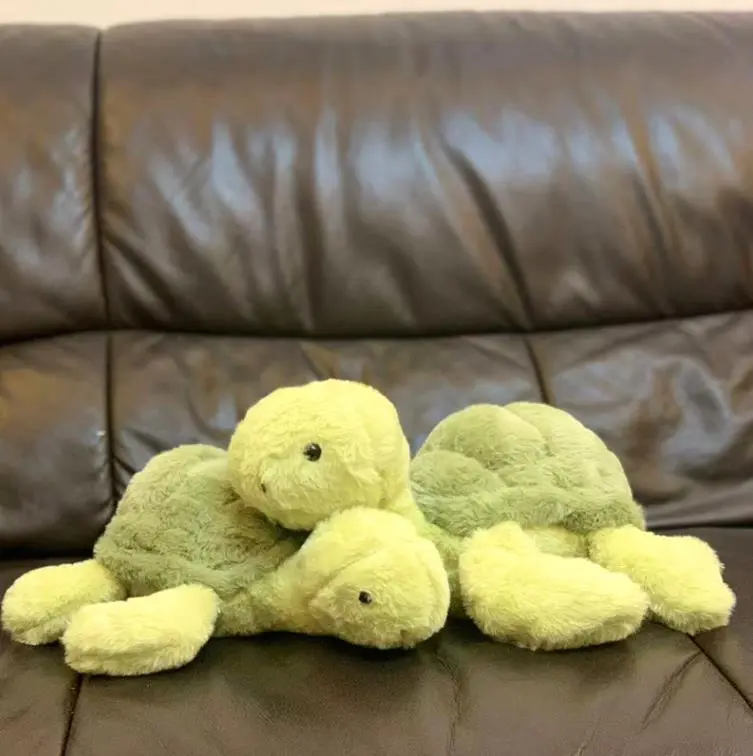 Little green furry turtle plush toy cute kawaii Turtle Stuffed Animals Doll Kids Gift 1