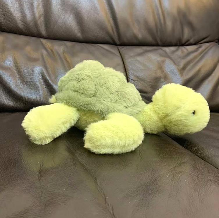 Little green furry turtle plush toy cute kawaii Turtle Stuffed Animals Doll Kids Gift 8