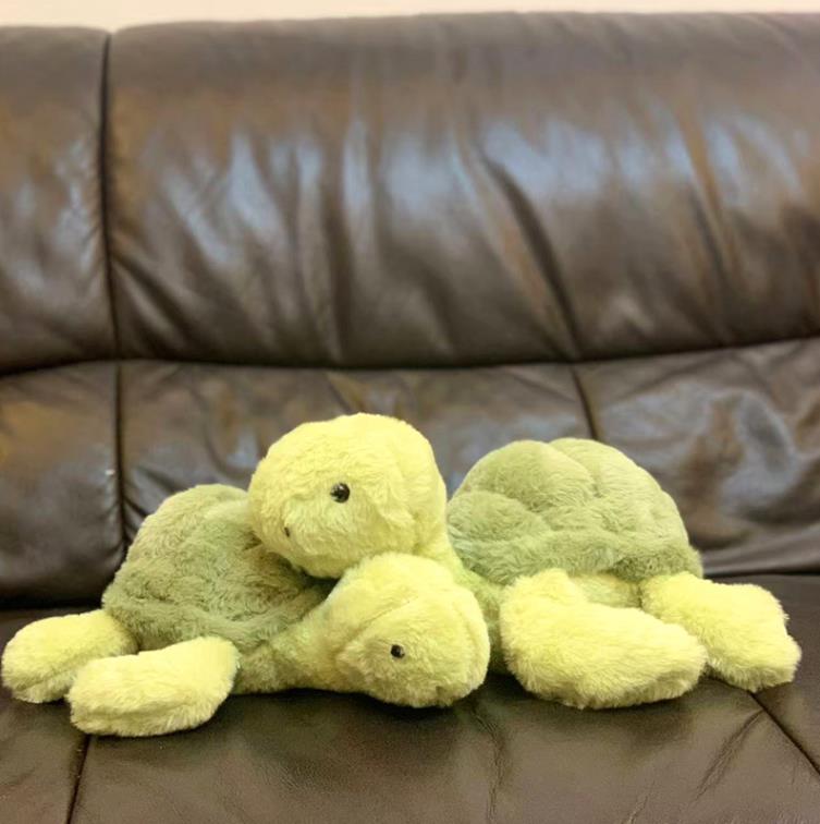 Little green furry turtle plush toy cute kawaii Turtle Stuffed Animals Doll Kids Gift 13