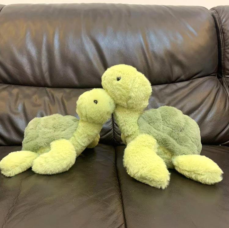 Little green furry turtle plush toy cute kawaii Turtle Stuffed Animals Doll Kids Gift 10