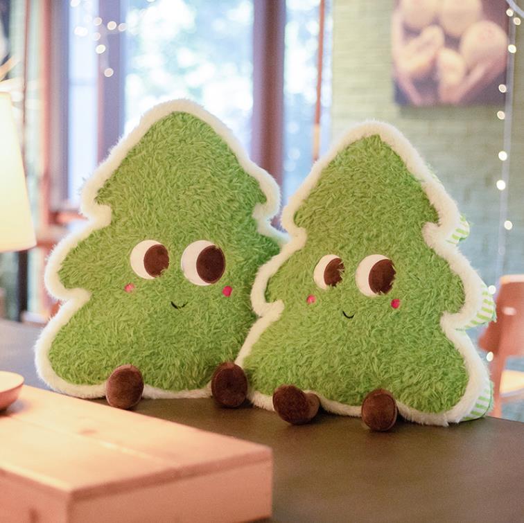 Green Christmas Tree Plush Pillow With Blanket Super Soft Winter Home Decoration 10