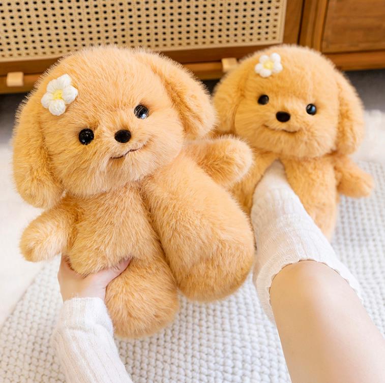 Lovey Teddy Bear Plush Slippers Winter Warm Home Indoor Shoes Cute Bears Slipper 13