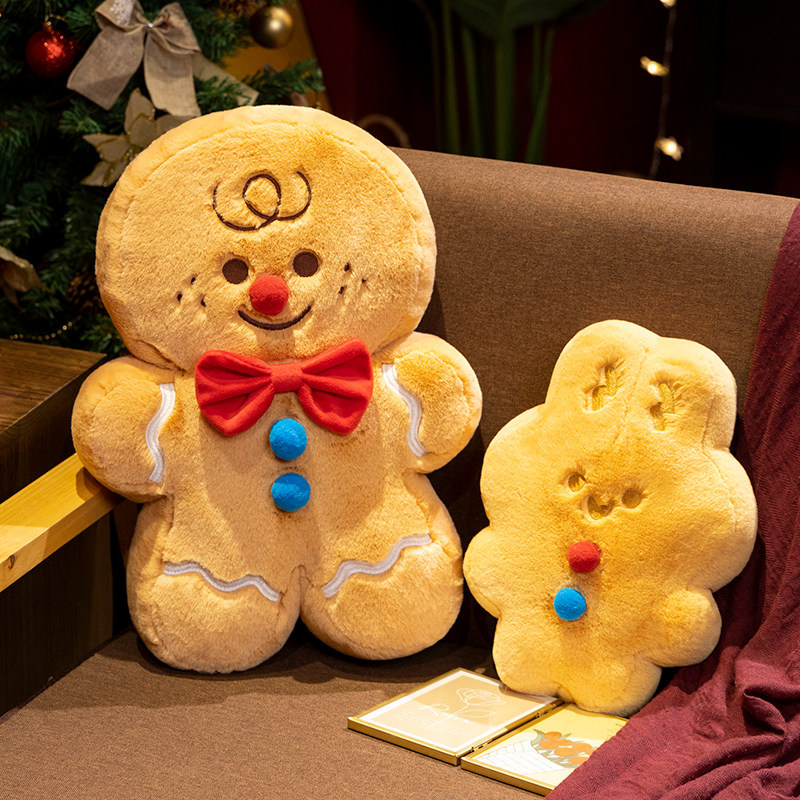 Quality 22-45 cm Gingerbread Man Gingerbread Rabbit Christmas Plushies Holiday Sofa Couch Wholesale Plush Manufacturer 10