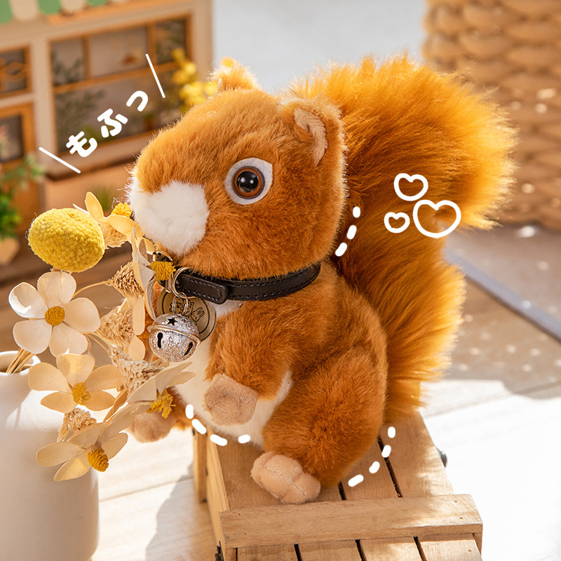 Big Tail Simulation Squirrel Plush Wholesale Stuffed Animals Manufacturer Realistic Stuffed Animals 8