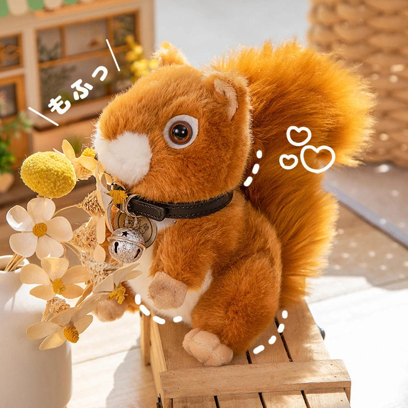 Big Tail Simulation Squirrel Plush Wholesale Stuffed Animals Manufacturer Realistic Stuffed Animals 1
