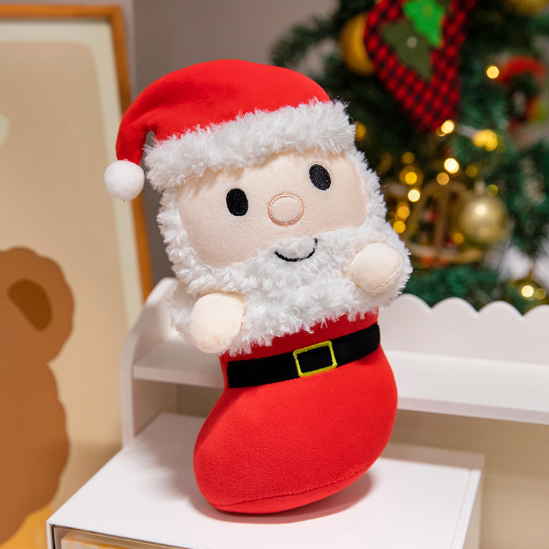 Custom Christmas Plush Ornaments Greey Tree Penguin Santa Christmas Plush Toy 8