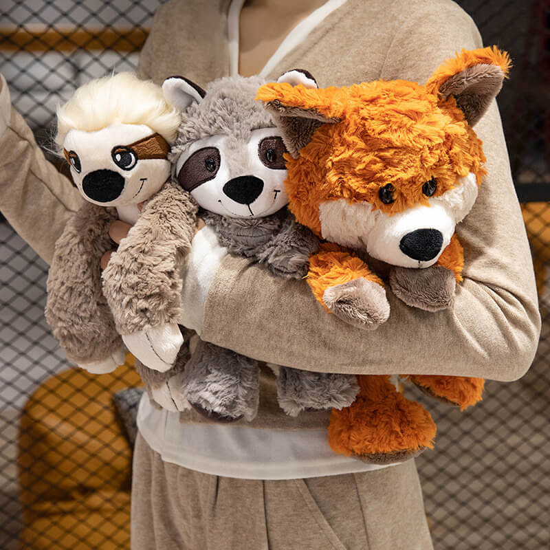25&35Cm Cute Little Fox and Racoon Stuffed Animal Forest Friends Ideal Children's Plushies Doll Companions & Gifts 10
