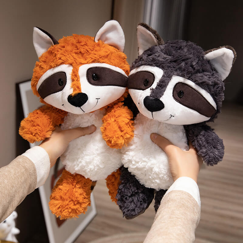 25&35Cm Cute Little Fox and Racoon Stuffed Animal Forest Friends Ideal Children's Plushies Doll Companions & Gifts 11