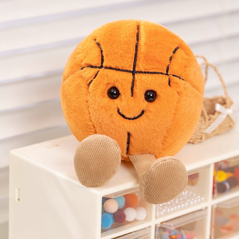 Basketball stuffed animal billiards Football Volleyball Tennis Interesting Simulation Ball Plush Toys Wholesale 10