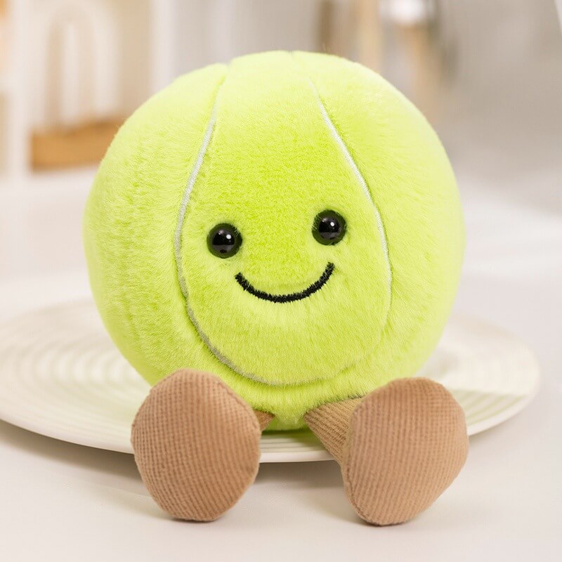 Basketball stuffed animal billiards Football Volleyball Tennis Interesting Simulation Ball Plush Toys Wholesale 12