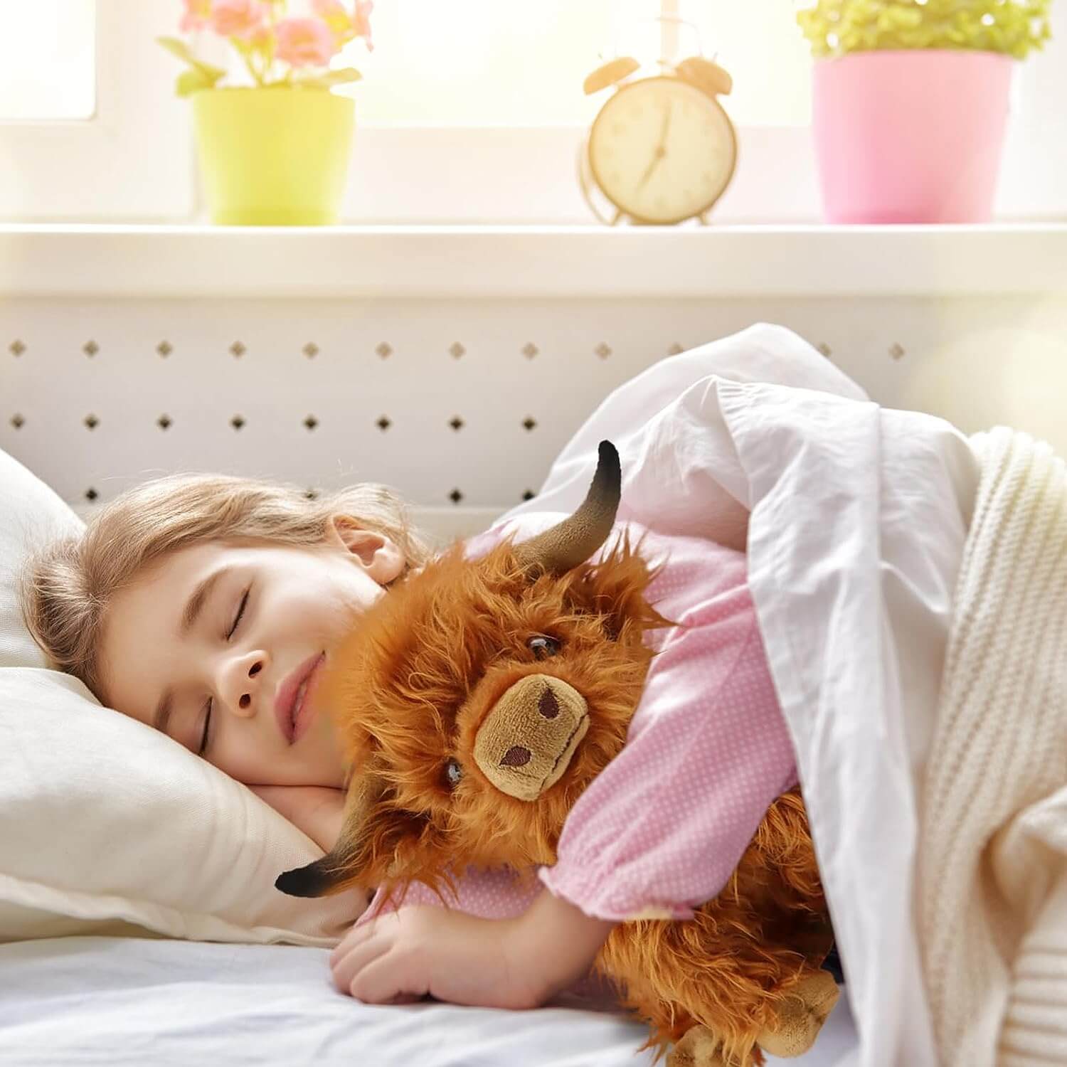 Scottish Highland Cow Plush Cute Realistic Cow Stuffed Animals Soft Farm Plushie Toy Highland Cow Plush Toy 12