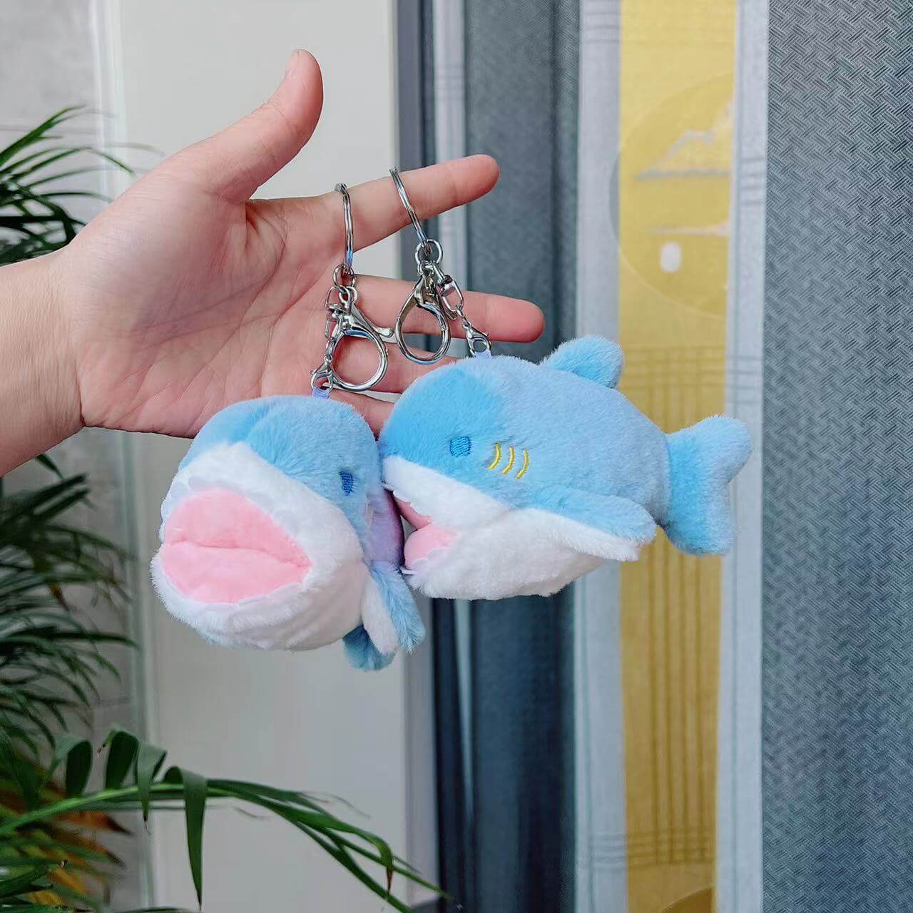 Hot Sale 12*8 CM Mini Shark Plush Toy keychain Pendant Stuffed Animal Small Plush Accessories 10