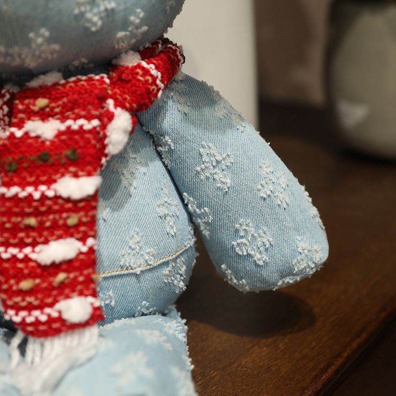 Mascota de oso de peluche personalizada para invierno, muñeco de peluche, juguetes de peluche navideños al por mayor 10