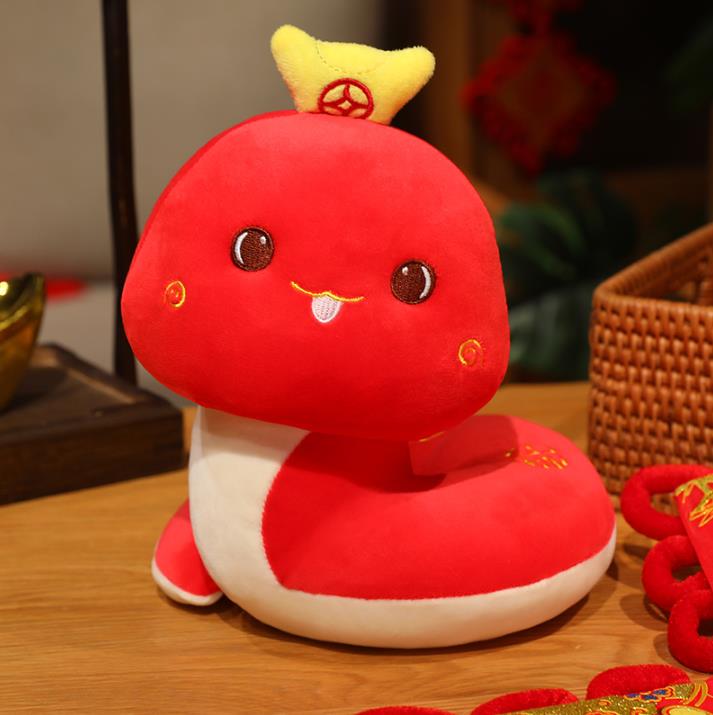 Wholesale Cartoon Snake Mascot New Year Gift Snake Plush Toy 8