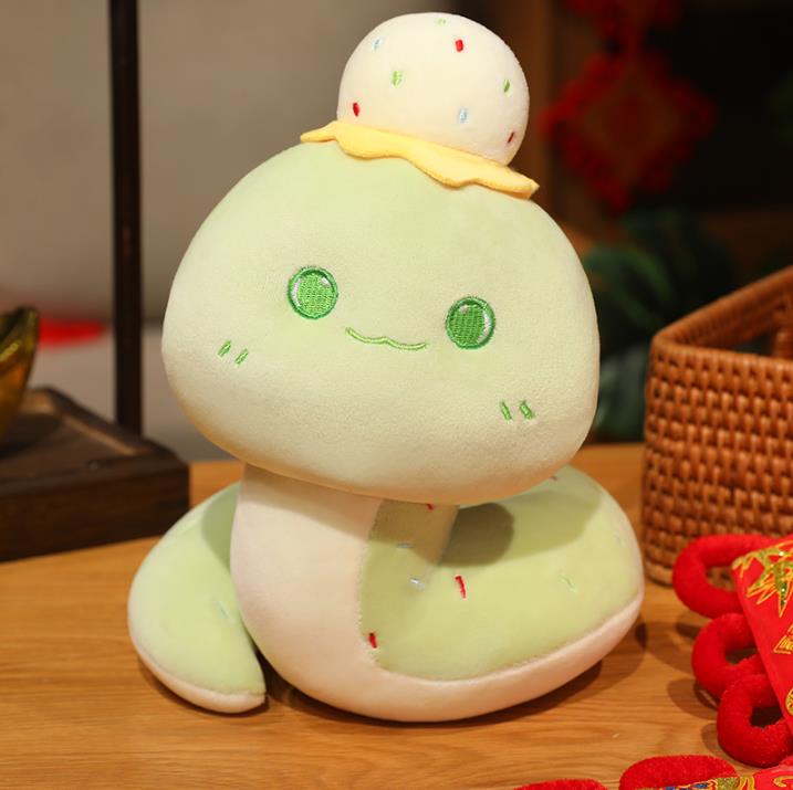 Wholesale Cartoon Snake Mascot New Year Gift Snake Plush Toy 13