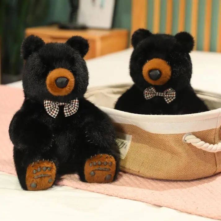 Lovely Black Bear Plush Toy Stuffed Animal Toys Plush Kids Doll Baby Kids Gifts 1
