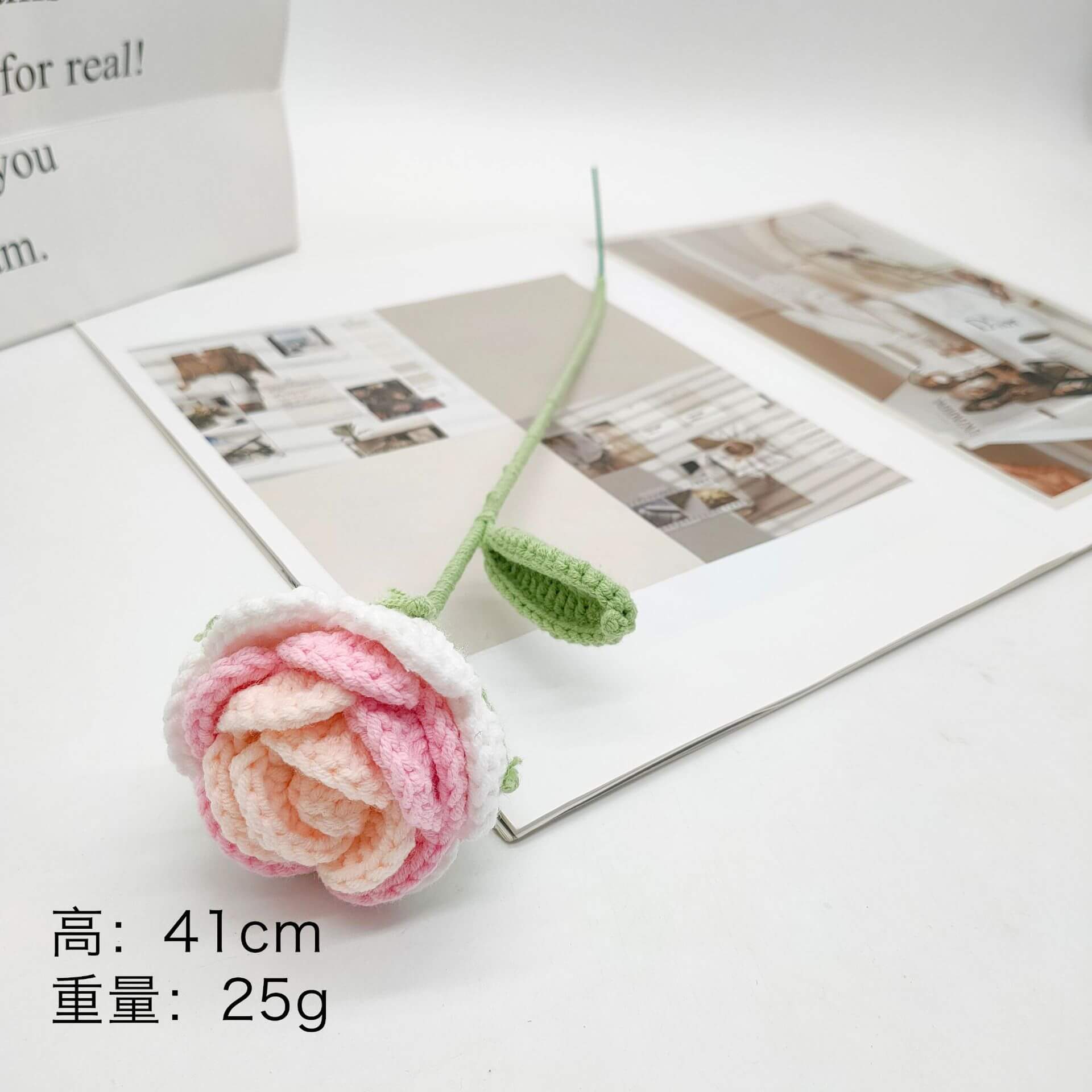 Best Handmade Custom Crochet Flowers Bouquet Knitted Flowers Rose Flower Gift Wedding Decor(21 Styles To Choose From) 10