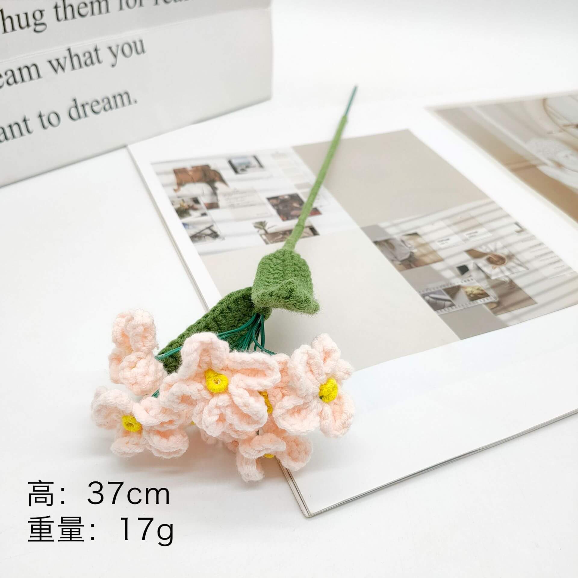 Best Handmade Custom Crochet Flowers Bouquet Knitted Flowers Rose Flower Gift Wedding Decor(21 Styles To Choose From) 9