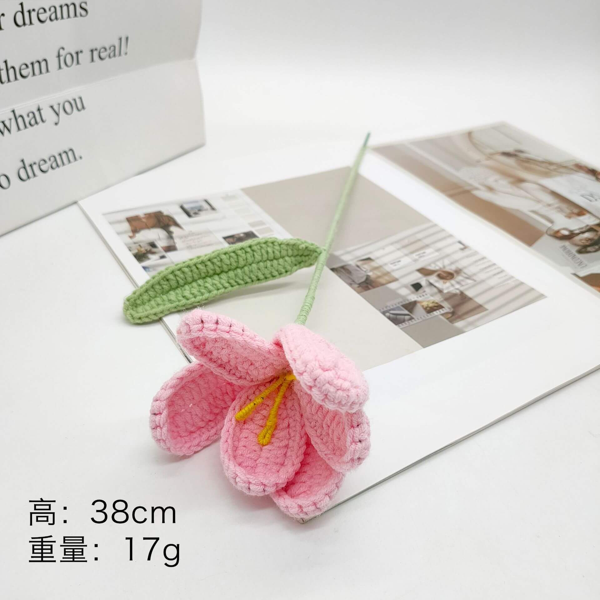 Best Handmade Custom Crochet Flowers Bouquet Knitted Flowers Rose Flower Gift Wedding Decor(21 Styles To Choose From) 17