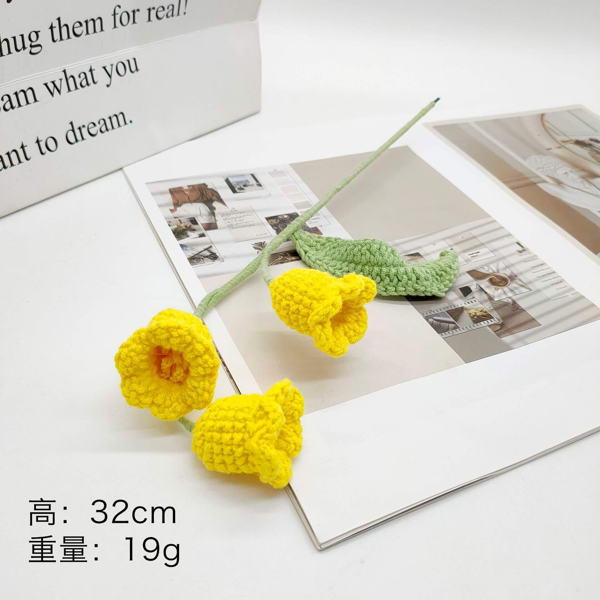 Best Handmade Custom Crochet Flowers Bouquet Knitted Flowers Rose Flower Gift Wedding Decor(21 Styles To Choose From) 15