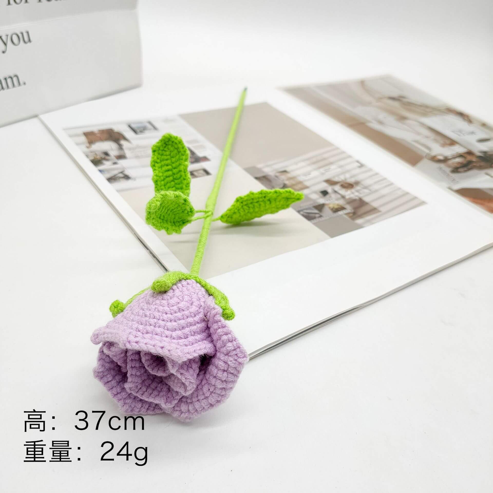 Best Handmade Custom Crochet Flowers Bouquet Knitted Flowers Rose Flower Gift Wedding Decor(21 Styles To Choose From) 22