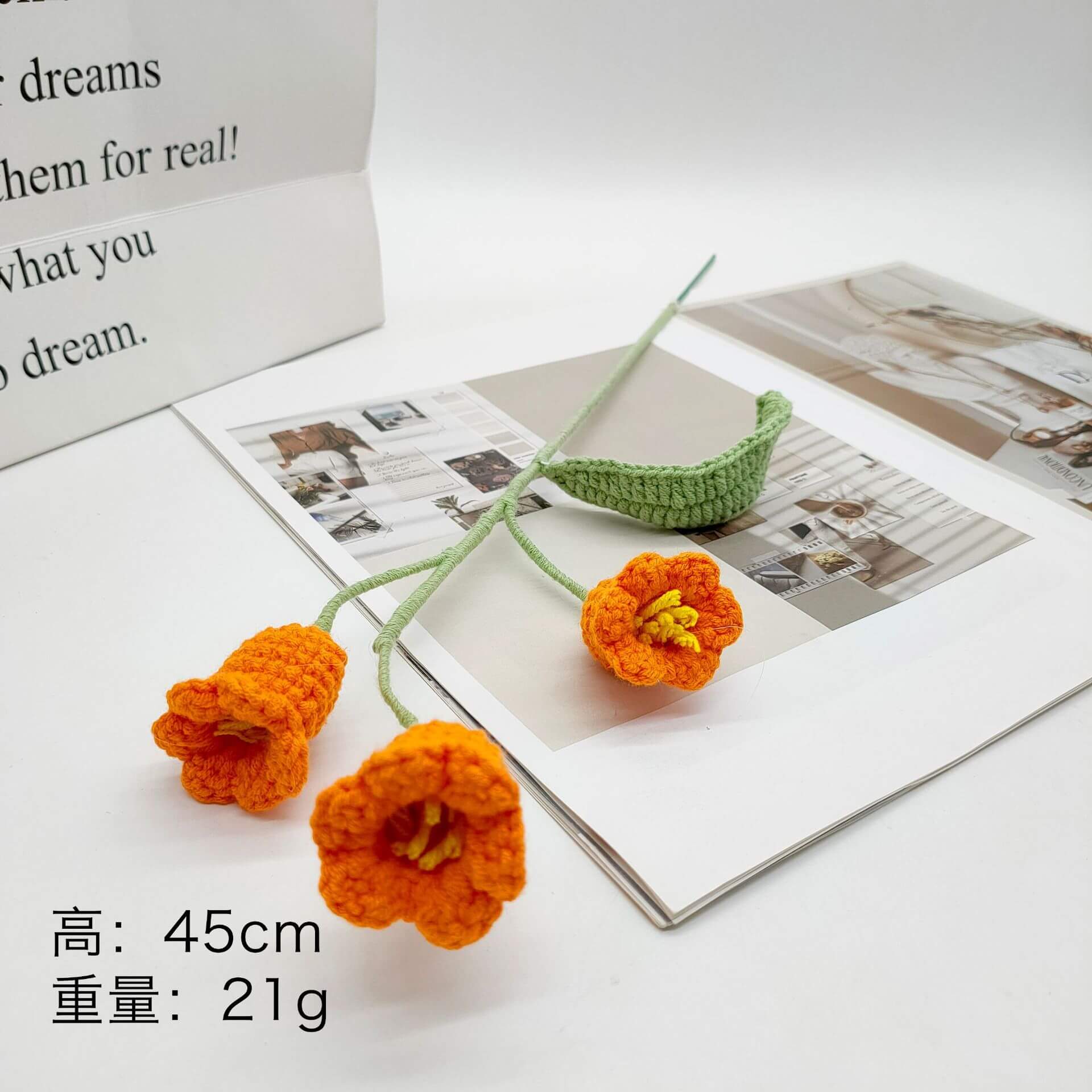 Best Handmade Custom Crochet Flowers Bouquet Knitted Flowers Rose Flower Gift Wedding Decor(21 Styles To Choose From) 25