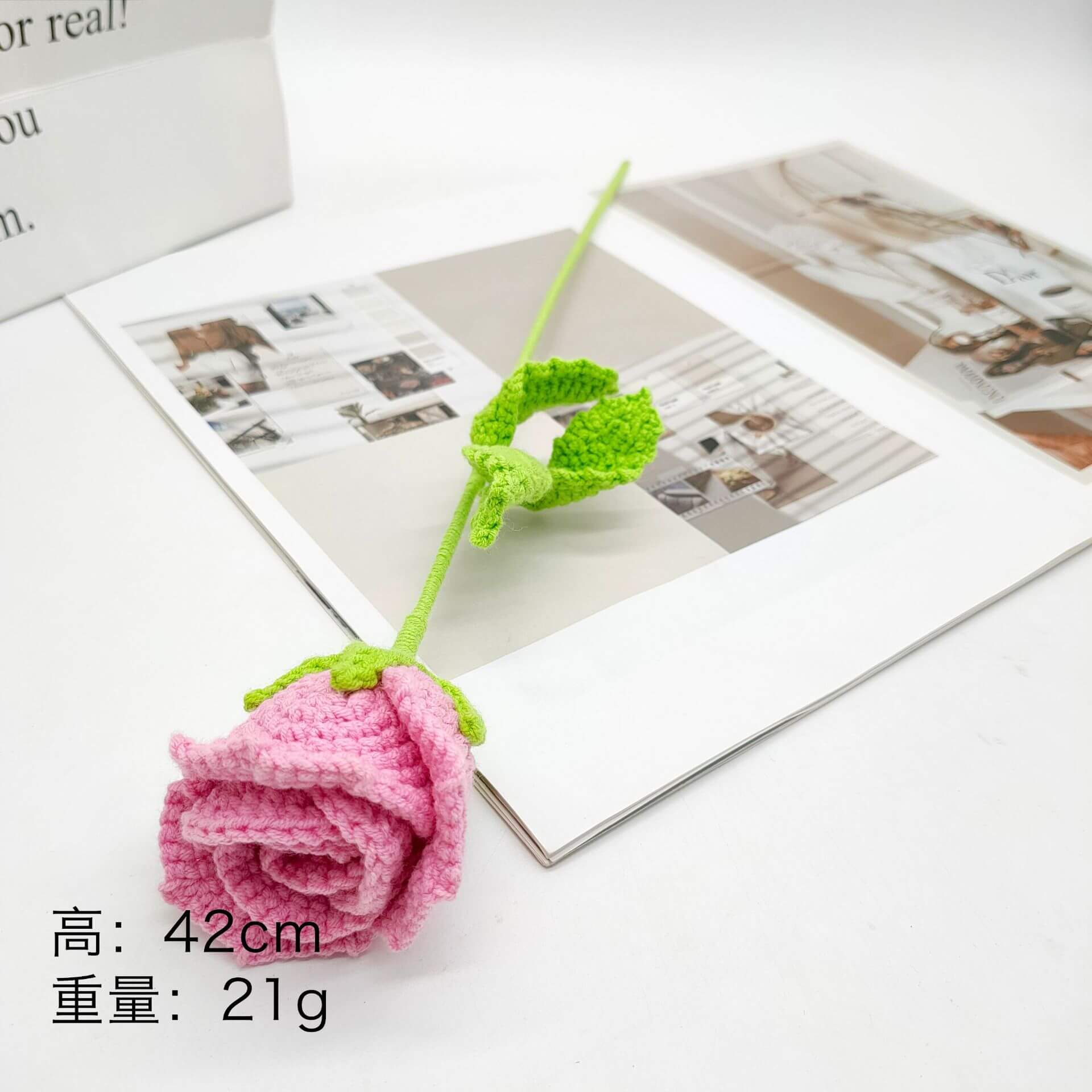 Best Handmade Custom Crochet Flowers Bouquet Knitted Flowers Rose Flower Gift Wedding Decor(21 Styles To Choose From) 26