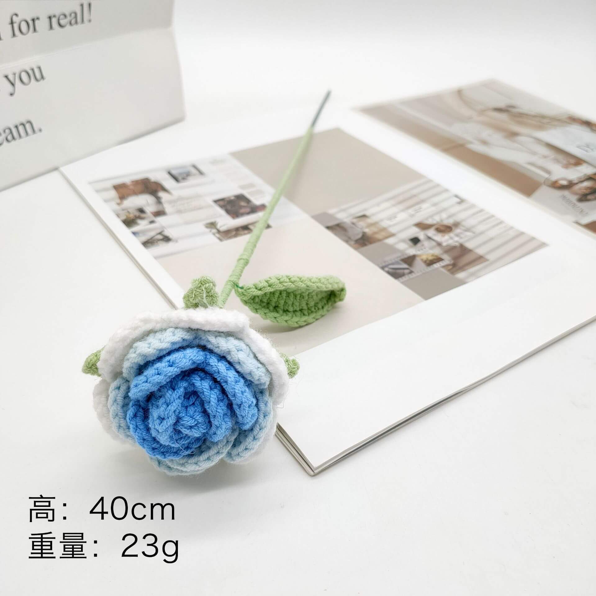 Best Handmade Custom Crochet Flowers Bouquet Knitted Flowers Rose Flower Gift Wedding Decor(21 Styles To Choose From) 16