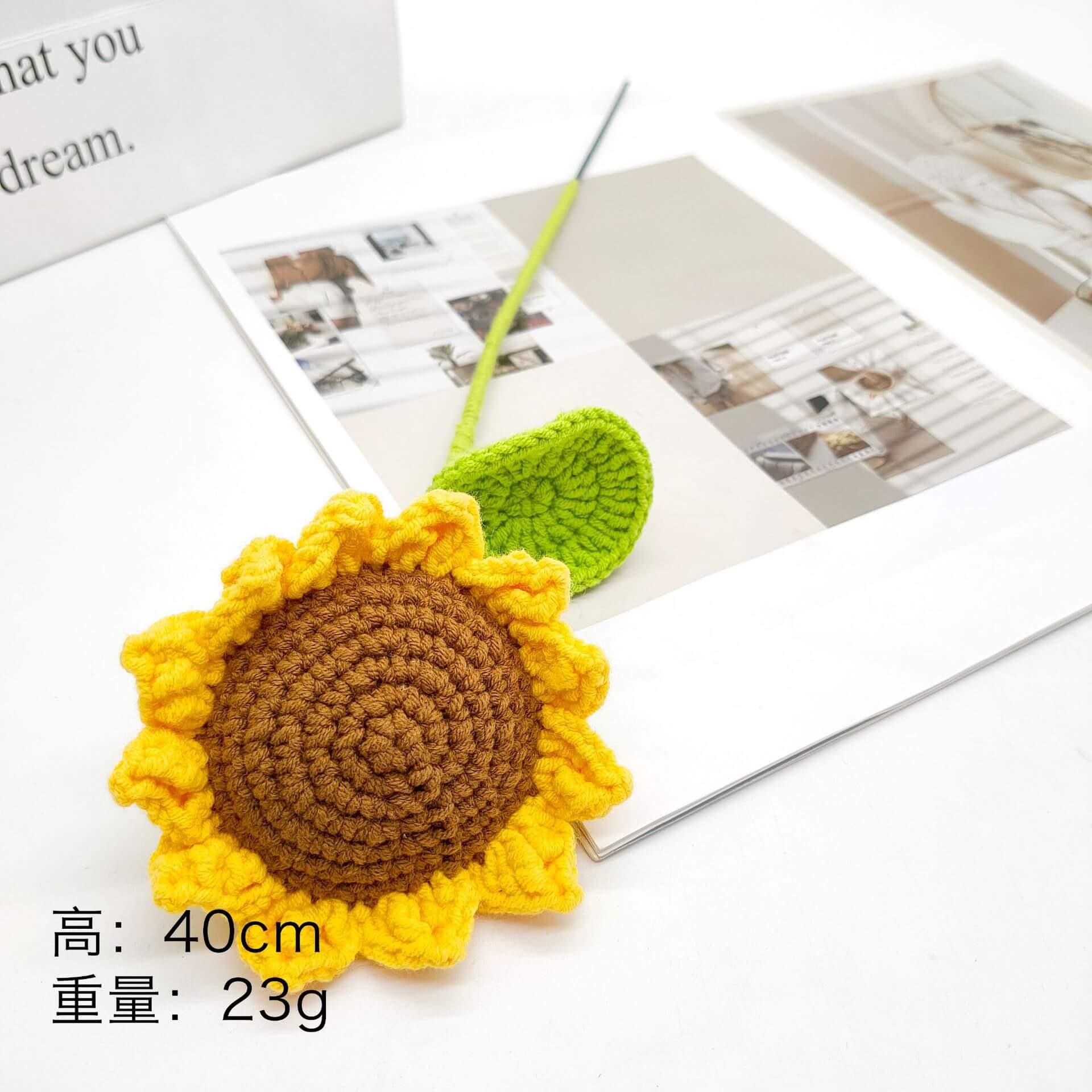 Best Handmade Custom Crochet Flowers Bouquet Knitted Flowers Rose Flower Gift Wedding Decor(21 Styles To Choose From) 14