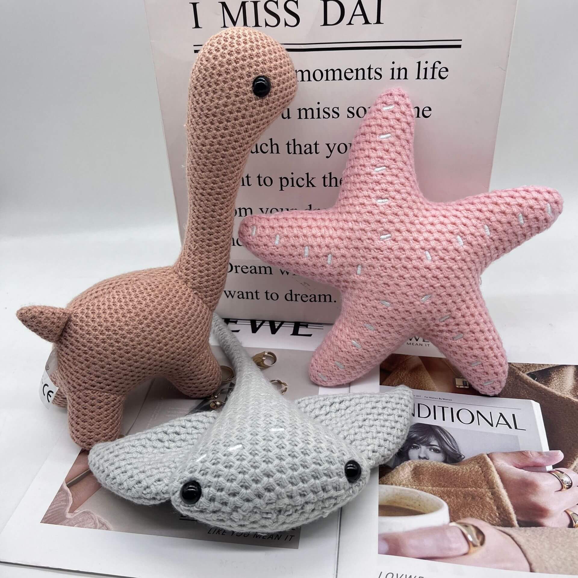 Cute handmade Crochet Plushies Knitting Stuffed Animal Plush Collection（35 Styles To Choose From） 44